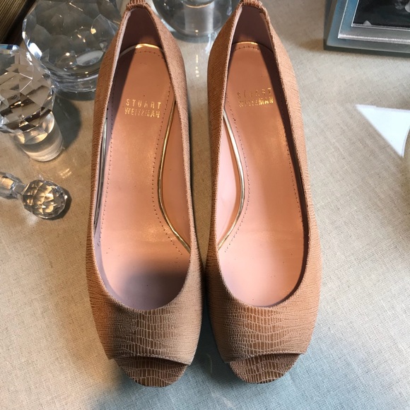 ๐ Newโpeep-toe wedge heels - Picture 2 of 5